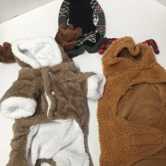 Dog Sweaters Shirts Small and Xsmall Lot of 12 Dog Sweaters Holiday Dog Sweaters - Picture 2 of 9